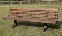 Lot 464 - A Dutch railway station bench