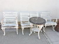 Lot 590 - A Victorian cast iron pub table