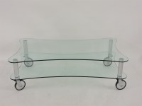 Lot 490 - A contemporary Gitano glass coffee table