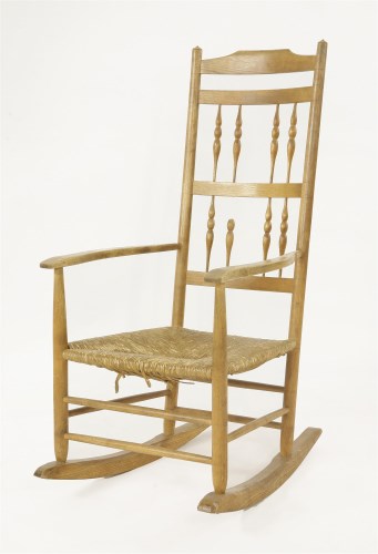Lot 87 - A Cotswold ash rocking chair