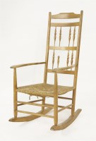 Lot 87 - A Cotswold ash rocking chair