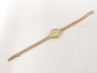 Lot 219 - A 9ct gold Ladies Majex mechanical bracelet watch