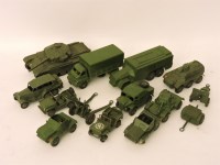 Lot 362 - A collection of Dinky military vehicles