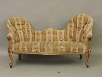 Lot 737A - A Victorian double spoon back settee