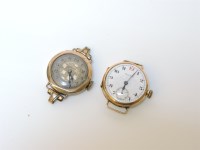 Lot 241 - An 18ct gold Wilka mechanical watch head