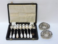 Lot 308 - A set of six Victorian silver teaspoons