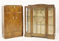 Lot 813 - An Art Deco walnut cocktail cabinet