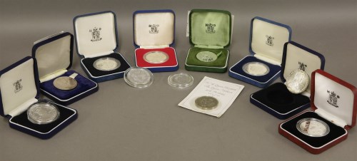 Lot 68 - Seven silver proof Royal commemorative crowns