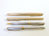 Lot 306 - A Parker Sonnet silver fountain pen