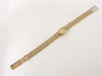 Lot 205 - A 9ct gold ladies Rotary mechanical bracelet watch