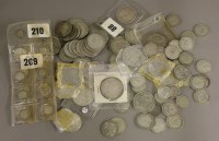 Lot 195 - Silver content coins