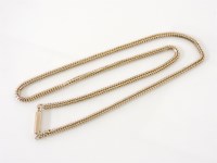 Lot 206 - A gold facetted Brazilian snake chain