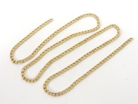 Lot 235 - A 9ct gold filed curb link chain necklace