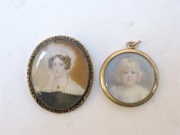 Lot 273 - A 19th century portrait miniature