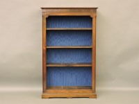 Lot 737 - An Edwardian open bookcase