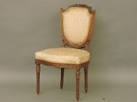 Lot 803 - A single French walnut chair