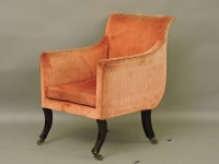 Lot 849 - A Regency style armchair