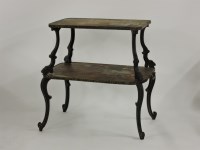 Lot 745 - A late 19th century oriental inspired two tier table