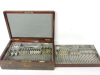 Lot 558 - A six place setting of silver plated cutlery