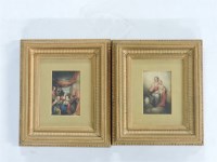 Lot 680 - 19th century school
VIRGIN AND CHILD:
RELIGIOUS SCENE
two watercolours