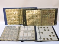 Lot 156 - Four folders of predominantly British coins