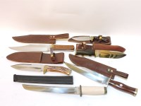 Lot 490 - Six modern custom made knives