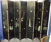 Lot 873 - A Chinese 8 part folding screen
213x41cm each panel