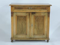 Lot 717 - A northern European walnut cupboard