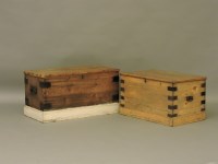 Lot 373 - Two pine chests