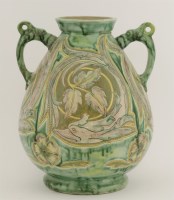 Lot 48 - A Della Robbia Birkenhead pottery vase