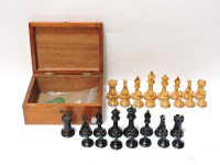 Lot 314 - A Staughton turned wood chess set