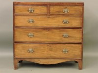 Lot 758 - A 19th century mahogany chest of drawers