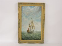 Lot 702 - F... J... Proctor
MAN O'WAR AT SEA
Signed