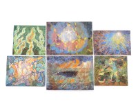 Lot 667 - Elvic Steel (1920-1997)
'APOTHEOSIS OF LIGHT AT CHRISTMAS'
'WIND FOR THE FLYING DUTCHMAN'
'THE APOTHEOSIS OF LIGHT'
'CHINESE ACROBATS JUGGLING'
'GROWING'
UNTITLED
Six