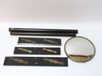 Lot 136 - Five ebonised drawing instruments