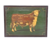 Lot 377 - A large butcher's board