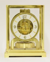 Lot 413 - A Jaeger-LeCoultre gilt brass 'Atmos' clock