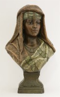 Lot 603 - A terracotta bust of an Arab girl