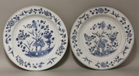 Lot 41 - A pair of blue and white Dishes