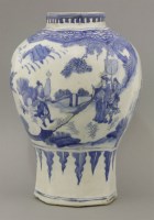Lot 23 - A blue and white Vase