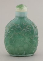 Lot 240 - A large glass Snuff Bottle