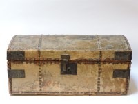 Lot 452 - A pony hide trunk