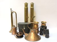 Lot 530 - Two Watson & Co. brass gun sight telescopes