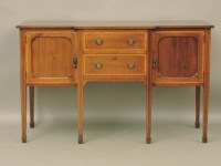 Lot 795 - An Edwardian six leg breakfront sideboard