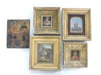 Lot 468A - Four small paintings on panel