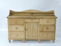 Lot 492 - A Victorian stripped pine sideboard