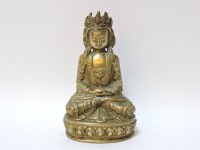 Lot 101 - A polished bronze figure of a Bodhisattva