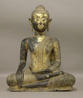 Lot 10 - A Thai gilt bronze Buddha