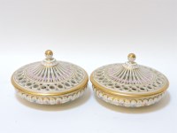 Lot 1191 - A pair of late 19th century Berlin dressing-table perfumeries