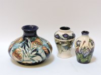 Lot 1192 - Three Moorcroft vases